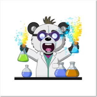 Mad Panda Scientist Posters and Art